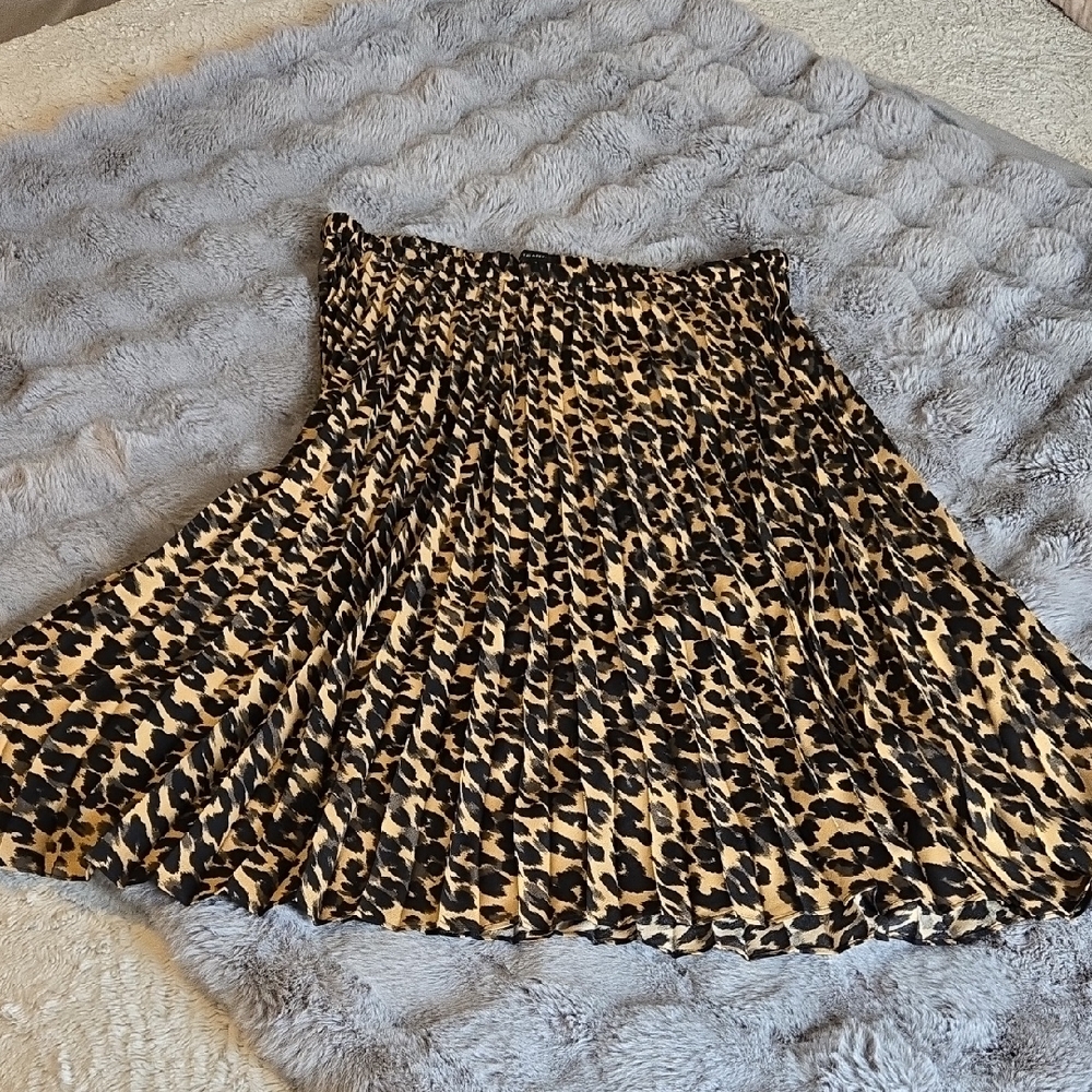 Halogen Animal Print A-Line Skirt